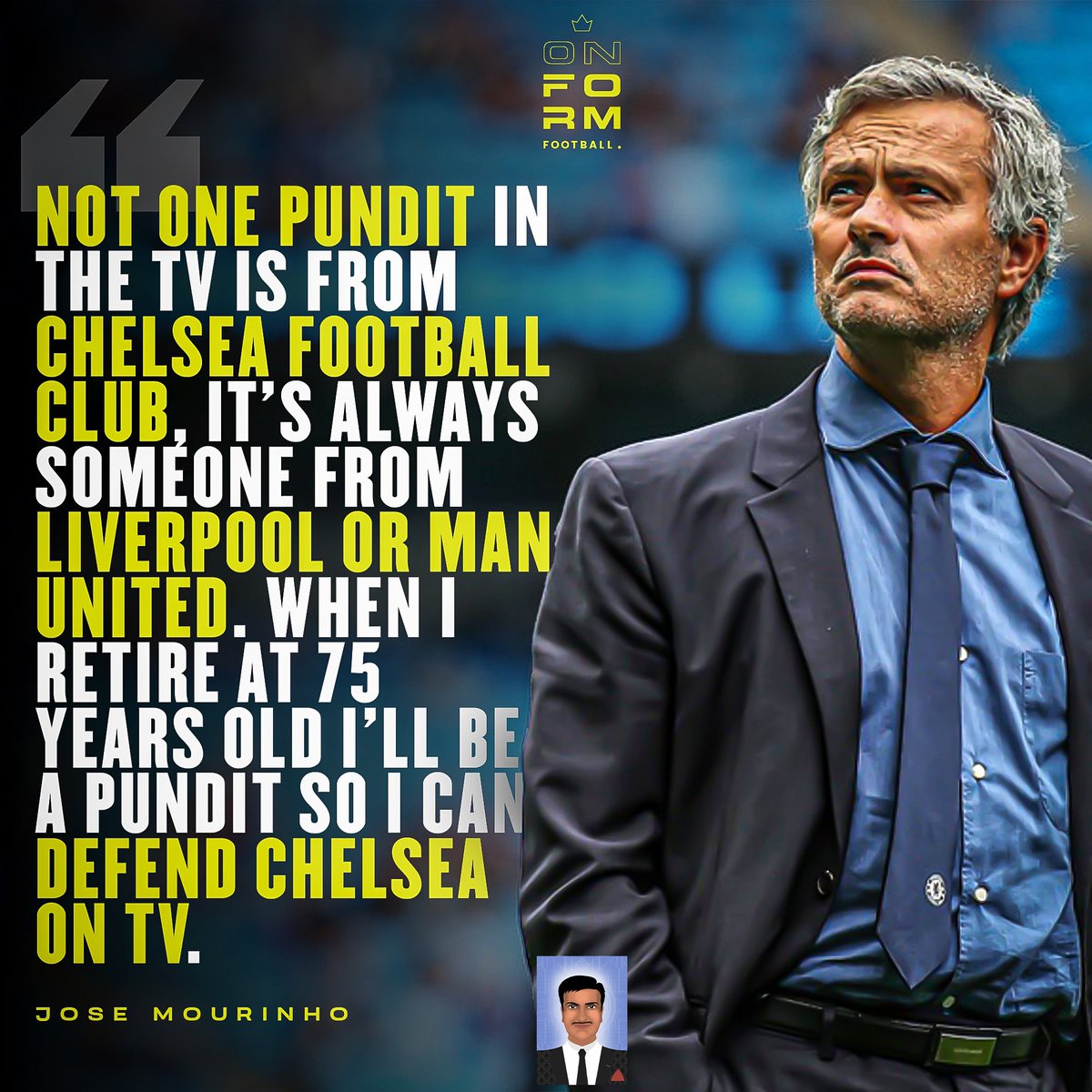 FrankKhalidUK's tweet photo. Jose Mourinho defending @ChelseaFC 💙 Edit:-@onformfootball https://t.co/9Eb4Sxqkxl