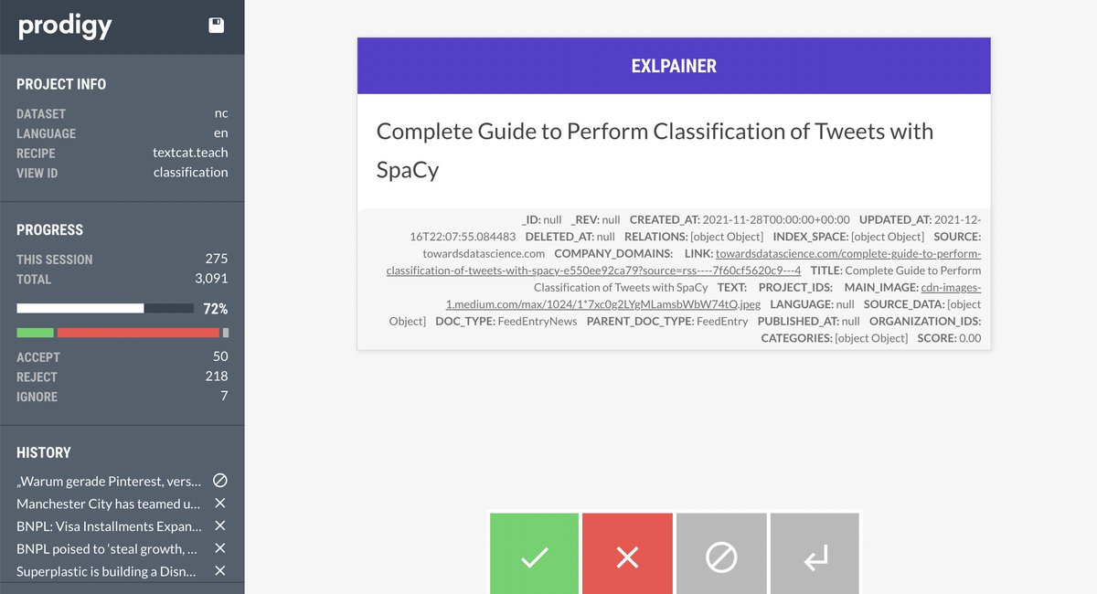 chs_sch's tweet photo. @abhi1thakur On it just right now and also just got this meta-ish example in. @explosion_ai @spacy_io https://t.co/CuSGMsJWRv