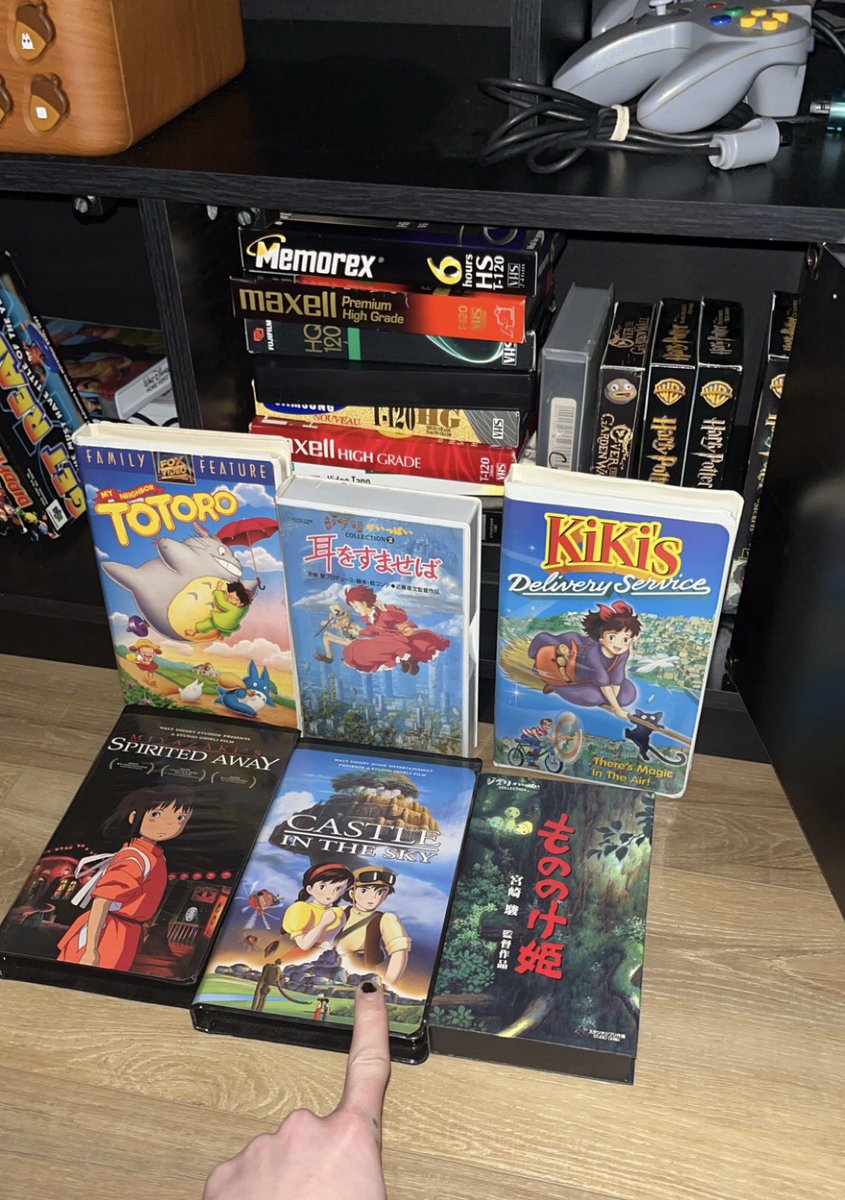 KarlJacobs_'s tweet photo. @JP_GHIBLI Some of my favorite VHS tapes I own! :] https://t.co/8ZLX04HbVJ