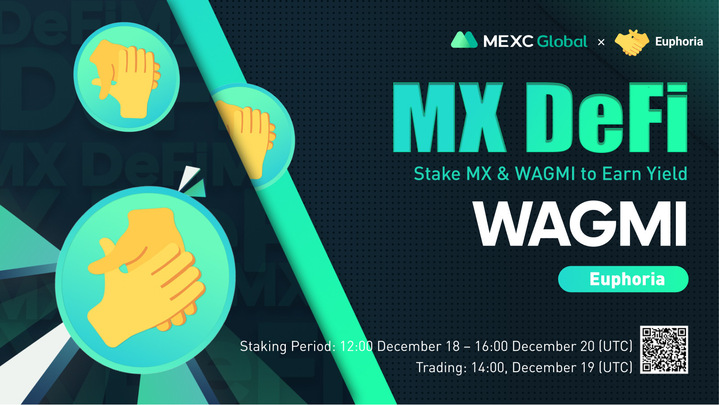 MEXC's tweet photo. 📈MEXC will list $WAGMI @VenomDAO in the Innovation Zone under WAGMI/USDT trading pair at 14:00 on Dec 19 (UTC)

🔨Launching the new MX DeFi" - Stake $MX or $WAGMI to earn yield on $WAGMI

Details: https://t.co/iiKtDOLZAJ

#Euphoria #VenomDAO #MEXCGlobal #MXDeFi https://t.co/SQv0rqmBcX