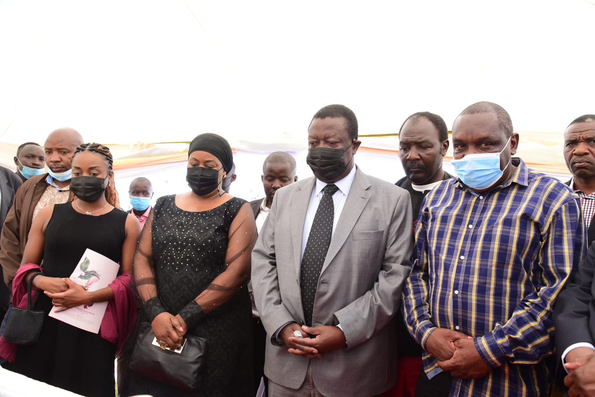 ProgressKN's tweet photo. Party Leader H.E @MusaliaMudavadi was joined by hundreds of mourners to bid farewell to his late stepmother Rosebella Jerono Mudavadi. 

The burial, held at Budira village, Sabatia Constituency in Vihiga county was also attended by several legislators. 

#RIPMamaRosebellaMudavadi https://t.co/3pErtqUBRO
