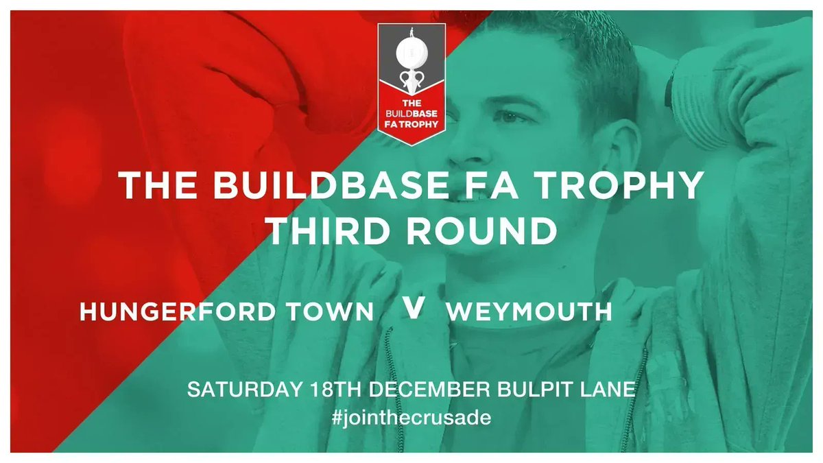Borough_Arms's tweet photo. We welcome Weymouth FC in town today to play our own Crusaders in The Buildbase FA Trophy Third Round! The @Borough_Arms welcomes both home and away supporters to our sports pub, the only pub in town with SKY and BT Sports! We also have great beer!😅  @HungerfordTown  @theterras https://t.co/d9IiHgSKQs