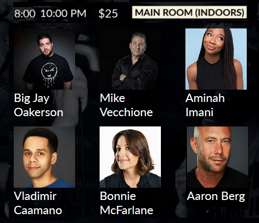 hybender's tweet image. .@BigJayOakerson (@HBO, @Showtime), @ComicMikeV (@FallonTonight), @BonnieMcFarlane (@HBO, @MyWifeHatesMe99), @AaronBergComedy, @LaughingVlad and @AminahImani perform #NYCStandup 8 &amp;amp; 10 pm at @TheStandNYC Mainstage: "Stars at The Stand;" $30.29 (no min.) at thestandnyc.com/shows