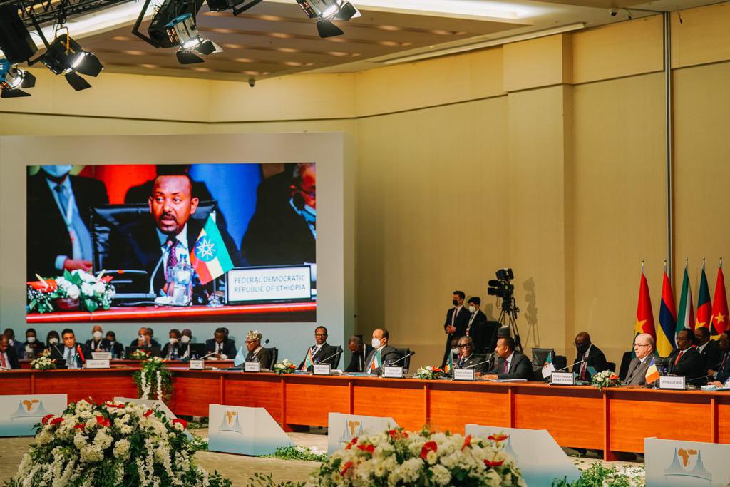 AbiyAhmedAli's tweet photo. I commend @RTErdogan for sustaining a platform that continues to advance and promote mutually beneficial cooperation between Turkey and African countries. This Summit is an important mechanism for development cooperation. https://t.co/gDvtHdvJ00
