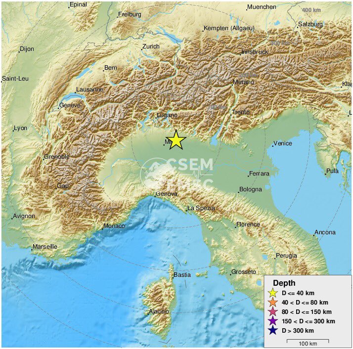 Emergenza24's tweet photo. UPDATE [18.12-11:38] #Bonate di Sotto #Bergamo #TERREMOTO (11:34 UTC+2) M 4.4 - Dicci dove sei e la situazione anche se ok https://t.co/P1zPmniXil