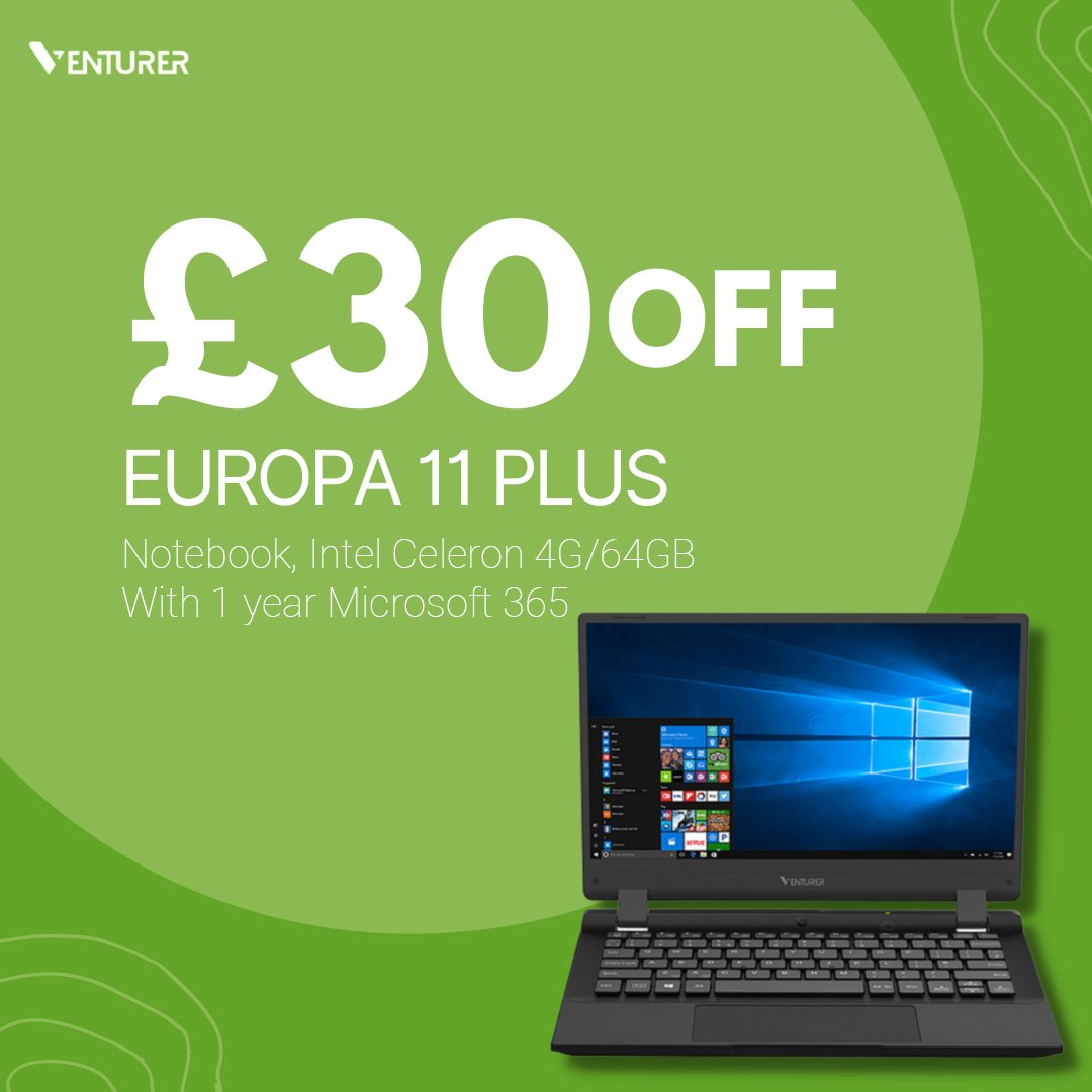 ✔️Free Upgrade to Windows 11
✔️Full HD screen
✔️1-year subscription to Microsoft 365

Europa 11 Plus available at <a href="/Currys/">Currys</a>: bit.ly/2ZHQ46X
#laptop #avita #save #discount #europa