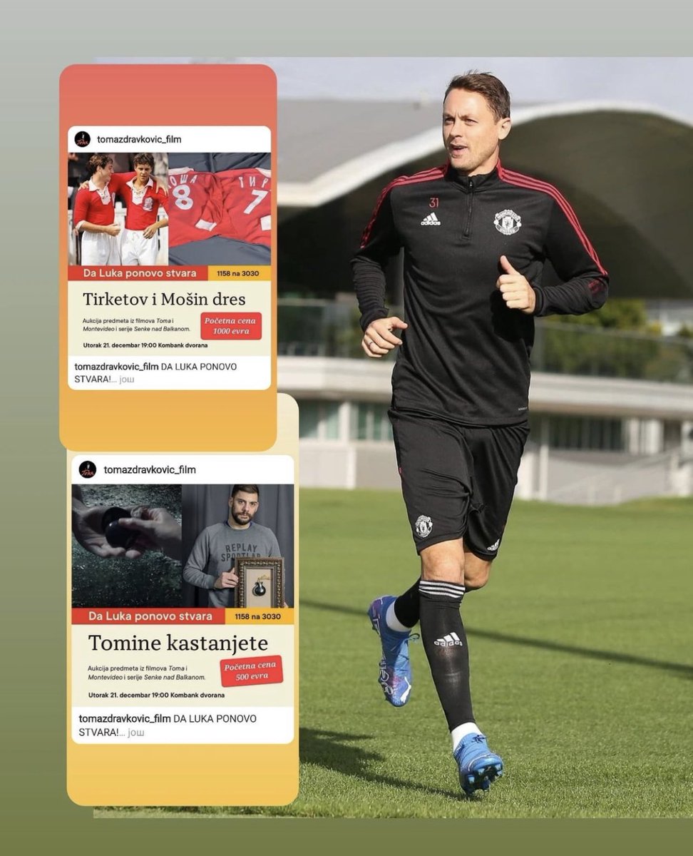 simke33's tweet image. Po ko zna koji put - NEMANJA MATIĆ! ❤️‍🔥

Nemanja se priključio akciji za Luku i na internet licitaciji otkupio kastanjete Tome Zdravkovića iz filma i dresove iz filma “Montevideo” za 10.000 eur 🙏🏼

Idemo dalje SMS 1158 na 3030 💚