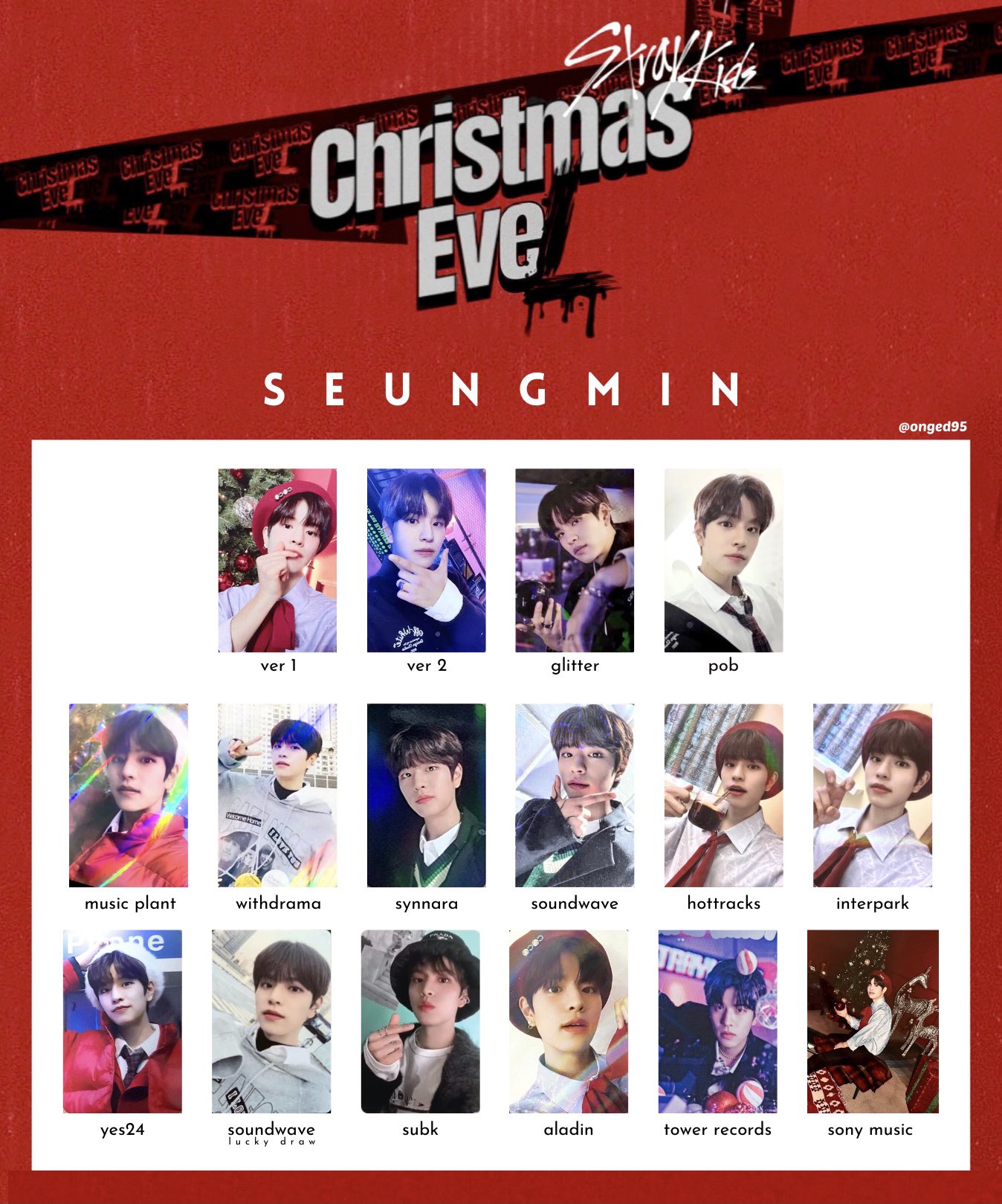 （訳ありセール 格安） straykids スンミン トレカ ラキドロ christmas evel - メルカリ K-POP・アジア