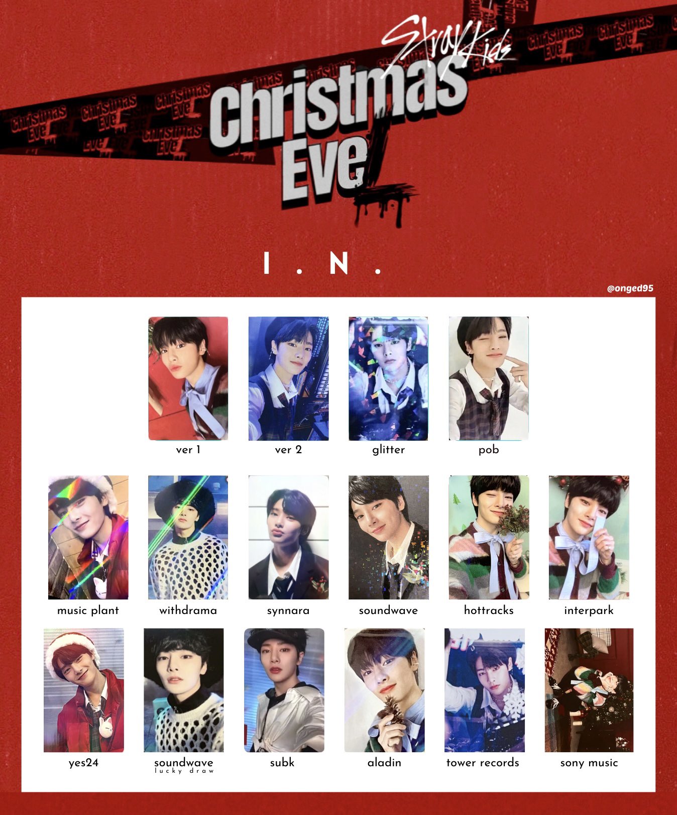 Stray kids Christmas EveL スンミン SUBK トレカ