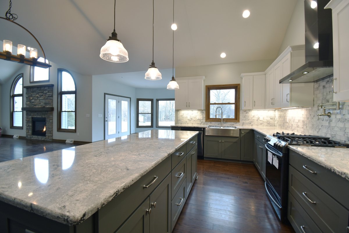 Enough counter space to handle all of your cooking, baking and wrapping needs this weekend!
.
.
.
#SPH #SamPitzuloHomes #CustomHomes #CustomDesigns #CustomBuilder #CustomKitchen #DreamKitchen #KitchenDesigns #DreamHome #HomeDesigns #OhioBuilder #HomeBuilder