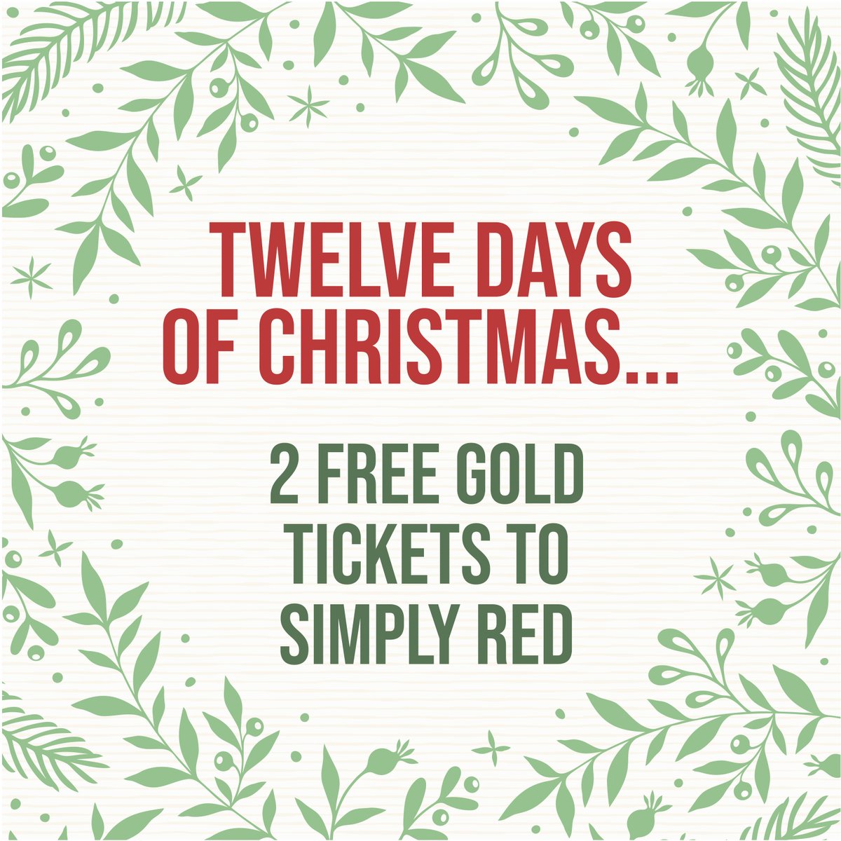 yourcolchester's tweet photo. Win 2 #FREE ‘gold’ tickets for next summer’s Castle Park concert!
Comment on this post & tag a friend you want to bring with you.
Closes 31 Dec. 1 winner will be chosen from our Facebook & Twitter & announced in Jan.
T&C's apply: https://t.co/6VKpXQU2ON
#12DaysOfOffers https://t.co/wJPFc1K7Zb