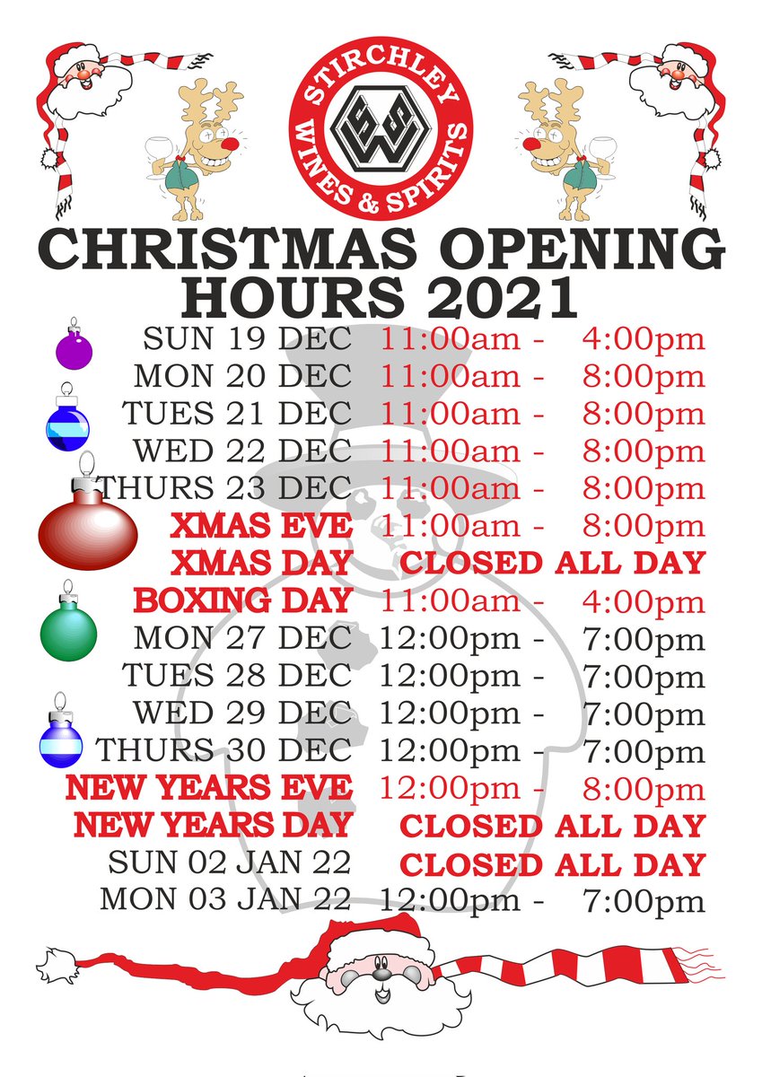 StirchleyWines's tweet photo. A reminder that we are OPEN ALL DAY TODAY from 11am until 8pm.

#VivaStirchley #VivaBrum #ShopLocal #NotJustBeer #XmasCheer 🎄🎄🎄 https://t.co/0TYQ2TDsoL