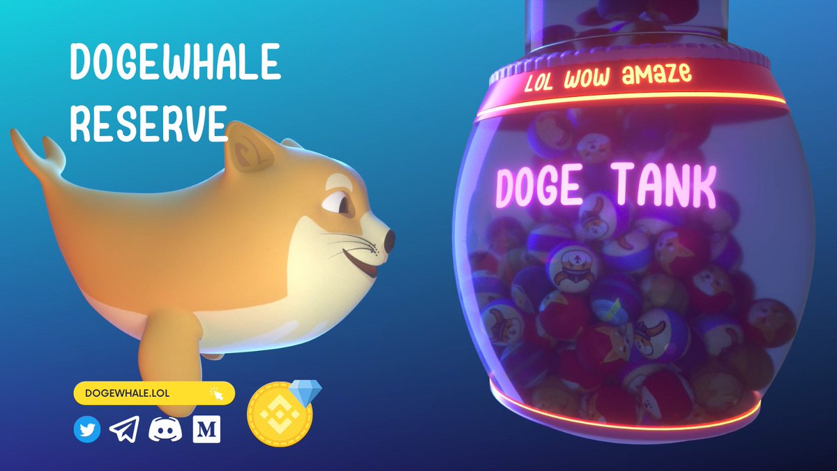 dogewhale's tweet photo. 🐕🐳
The anti-gravity tank is where dogewhale stores all of its doge pearls and when is full it can be 100% redeemed by dogewhale holders.

Much wow! 😍

Learn more about the reserve 👉 https://t.co/DMTxkUVUjm

#DogeWhaleAlert #Dogewhale #dogecoin #dogearmy #BSCGEMS https://t.co/mqBWvCdkXd