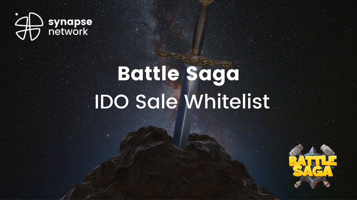 SynapseNetwork_'s tweet photo. 🔥 @BattleSagaio Flash IDO Sale competition has officially started! 🔥

📊 It doesn't matter if you're a $SNP staker or not, still you can win an extra spot in the Gleam competition!

💸 100 slots, 130$ each to be won!
https://t.co/XOhsuuk81U https://t.co/4IVfnGTDaD