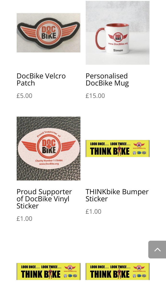 Looking for a few stocking fillers for Christmas and want to help us save biker’s lives at the same time? Check out the DocBike shop!  Neck tubes now on sale! Free postage on all items! docbike.org/shop/
