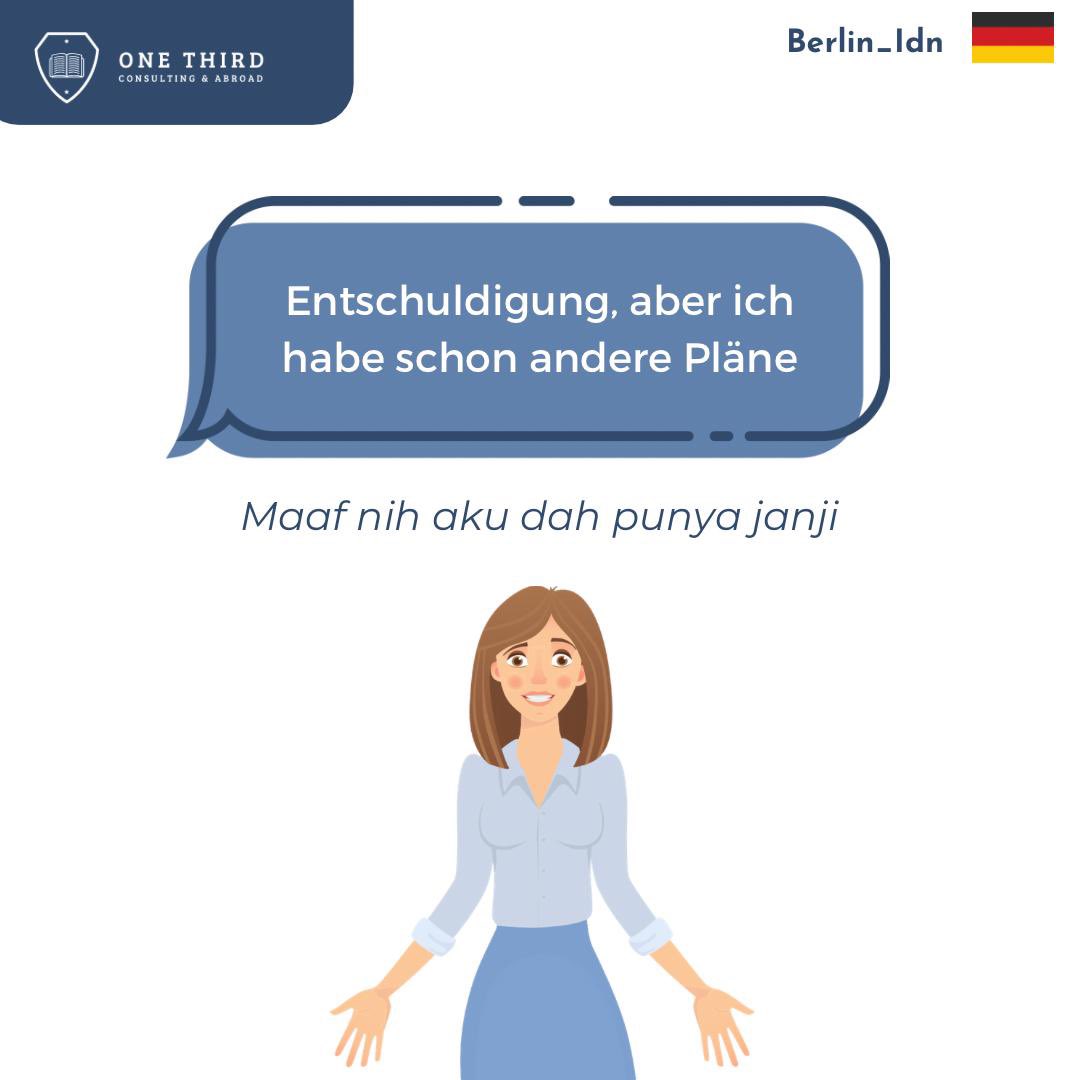 berlin_idn's tweet photo. Moin moin sobat berlin 🙌🙌 Siapa nih yg suka mager diajak jalan? Cara nolaknya gimana ya dalam bahasa Jerman? 🤔

Yukk simakk dan jangan lupa latihan! 👇👇

Mau belajar lebih dalam lagi bahasa Jerman? Daftarkan dirimu sekarang juga di https://t.co/e5kzXBkDPh 👋 https://t.co/Qj8vcOVL2t