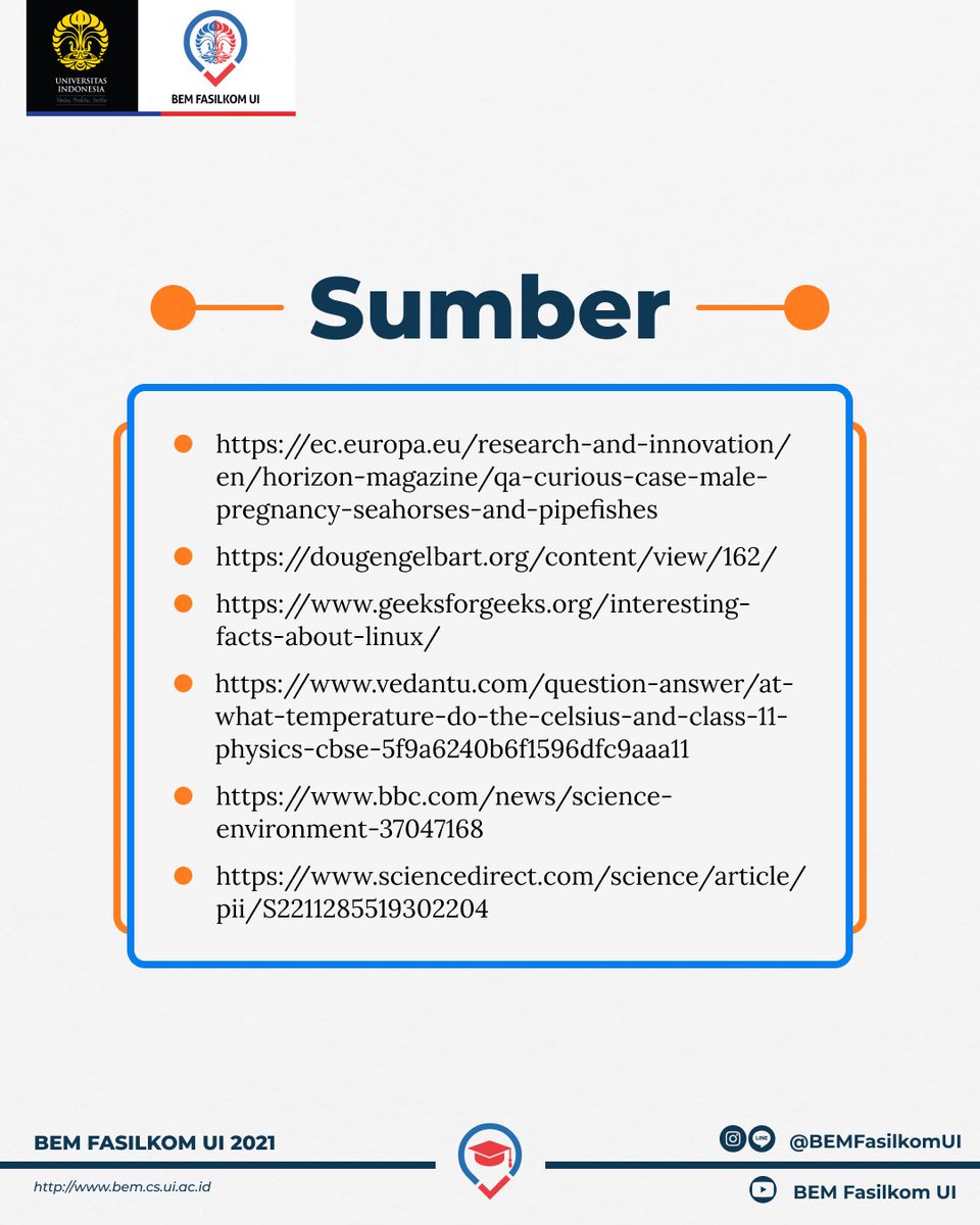 KontingenCSUI's tweet photo. Untuk mengetahui selengkapnya, simak Science Fun Fact kali ini!📚

Jangan lupa ikuti quiz di Instagram @kontingencsui karena akan ada HADIAH SETIAP TIGA BULAN untuk penjawab benar terbanyak dan tercepat🤩

Departemen Keilmuan
BEM Fasilkom UI 2021
#SelaraskanMaknaGapaiCita https://t.co/87S5C0xUkn