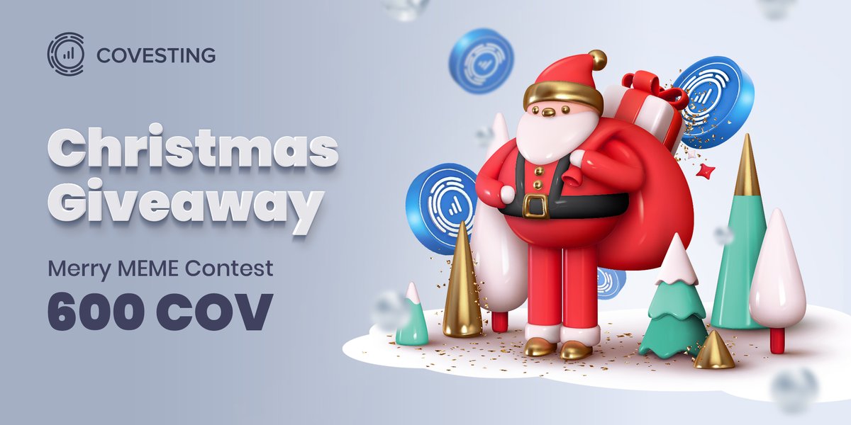 A Merry Meme Contest for a Covesting Crypto Christmas! ☃️🎄 

3 lucky winners will get:
🥇 300 $COV
🥈 200 $COV
🥉 100 $COV

Rules:
🔴 Create and Share your Covesting themed Christmas memes below &amp; t.me/Covesting
🔴 Use #Covestingarmy
🔴 Tag 3 Friends

Ends December 25th