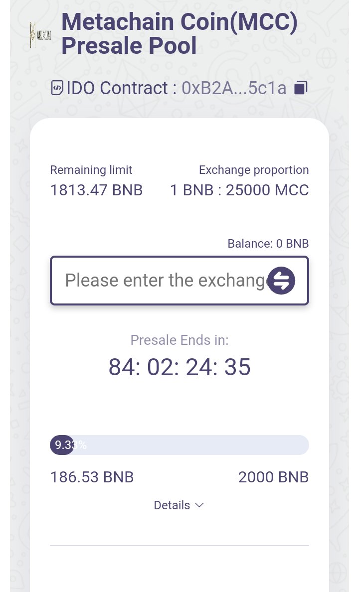 Metachain Blockchain tweet media