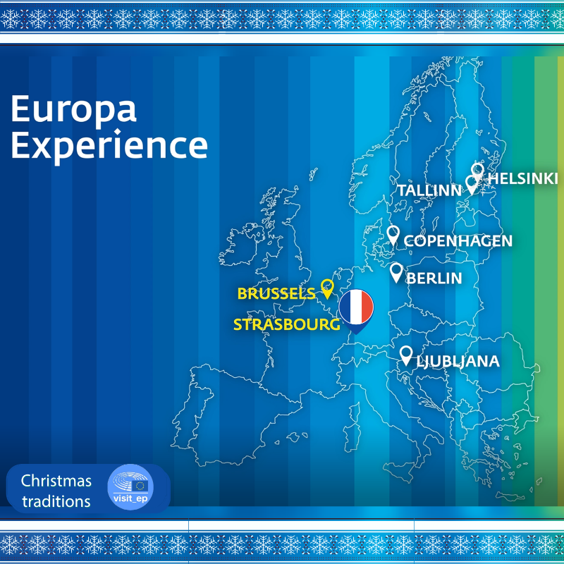 visit_EP's tweet photo. It was in Strasbourg in 1570 that the oldest Christmas market in Europe took place, then called the Christkindelsmärik🎅.
If you are lucky enough to visit the magical Alsatian capital during the holidays; why not take the opportunity to visit the seat of the European Parliament?