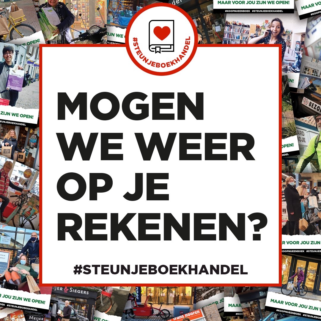 De deuren van boekhandels zijn weer gesloten, maar jouw boekverkoper staat ook nu voor je klaar. Kijk voor de mooiste (cadeau)boeken op de website van je favoriete boekhandel – mail of bel en bestel vandaag nog!
#geefmeermeteenboek #steunjeboekhandel