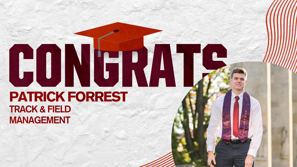 HokiesTFXC's tweet photo. ACC Champions, and now graduates ✅🎓

Congrats to Tyreke and Pat for earning their degrees yesterday! https://t.co/CuIIcSqRe4