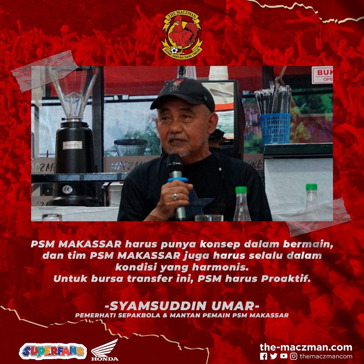 themaczmancom's tweet photo. Terima Kasih untuk Narasumber dan para hadirin yang telah sempat hadir.

Semoga ini adalah awal kebangkitan tim kebanggaan kita @psm_makassar untuk kembali ke posisi yang dimana semestinya kita berada. 

#ewakopsm #themaczman #themaczgirl #superfans #hondajagoanku https://t.co/ePg7JN4ar3