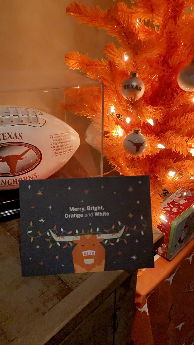 Love the Bevo Holiday card!!! Erika was so surprised! <a href="/UTAustin/">UT Austin</a> <a href="/BeALonghorn/">The University of Texas at Austin Admissions</a>