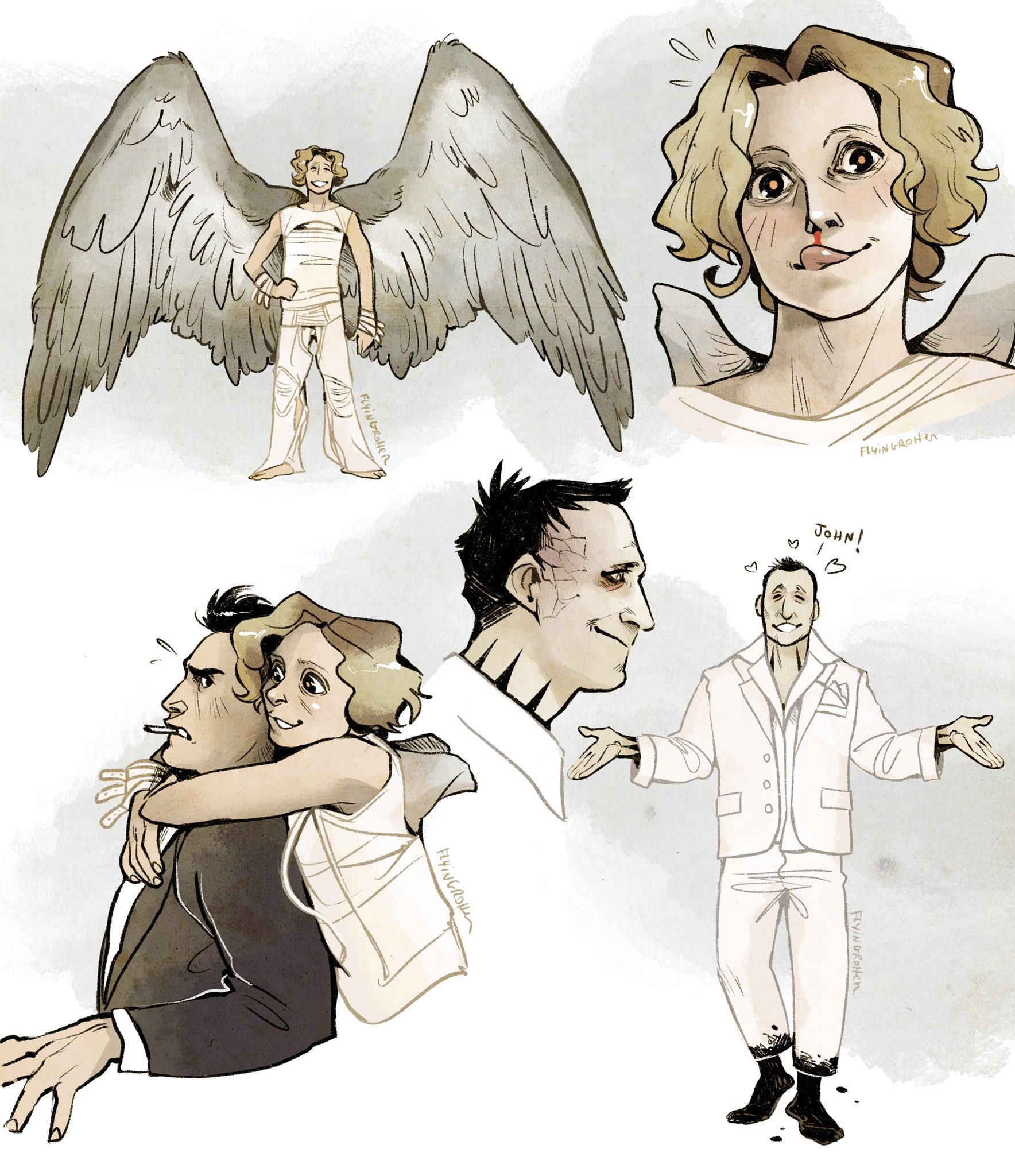 ☁️FlyingRotten☁️ on X: "Gabriel and Lucifer love John Constantine 🤷💛  https://t.co/d1WSODHZtd" / X