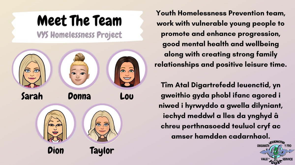 Meet the Vale Youth Service homelessness team and learn about what they do.

Cyfarfod â thîm digartrefedd Gwasanaeth Ieuenctid y Fro a dysgu am yr hyn maen nhw'n ei wneud.