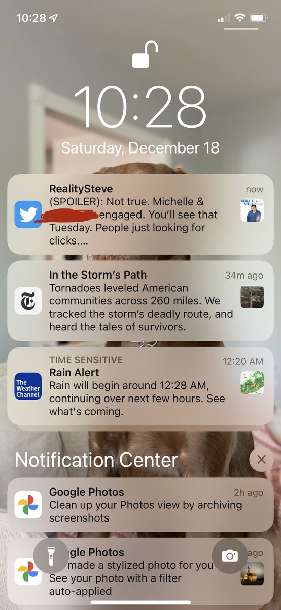 Successfully avoided spoilers all season only to have it pushed to me in a notification from someone I don’t even follow. <a href="/Twitter/">Twitter</a> why would you do this?
