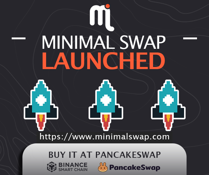 MinimalSwap's tweet image. minimalswap.com
$Minimal:
pancakeswap.finance/swap?inputCurr…

Minimal Swap is Launched
0% Deposit Fee - Minimal
Extra Juicy APR

#TokenSale #YieldFarming #BSC #binancesmartchain #DeFi #hiddengem #binance #tokens #token #BSCGem #ETH #BNB #BUSD #CAKE #BTC #bitcoin #Ethereum #airdrop