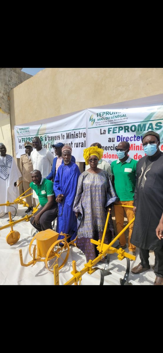 piscoble's tweet photo. Le Directeur de l'emploi Pape Modou Fall a procédé ce samedi 18 décembre 2021 à la signature de convention de partenariat entre la direction de l'emploi et la fédération des producteurs de Mais du Saloum dans le cadre du programme "Xëyu ndaw yi". https://t.co/5gPWNRa9Zz