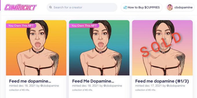 Feed me Master &amp; I will be a good girl ⛓️⌛ https://t.co/b921LHmpN3  #CUMMIES #NFT #NSFW #CumRocket #NFTCommunity<a href="/tag/nsfw"class="tags"><span>#nsfw</span></a><a href="/tag/cummies"class="tags"><span>#cummies</span></a><a href="/tag/nft"class="tags"><span>#nft</span></a><a href="/tag/nfts"class="tags"><span>#nfts</span></a><a href="/tag/nftcommunity"class="tags"><span>#nftcommunity</span></a><a href="/tag/cumr"class="tags"><span>#cumr</span></a>