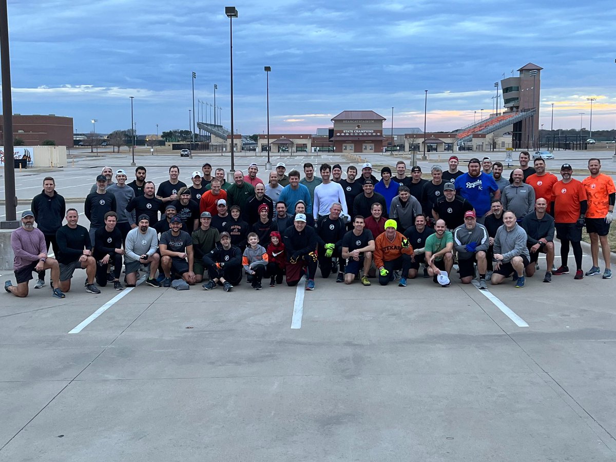 66 PAX joined us today to celebrate the one year anniversary of the Titletown AO in Aledo. Thanks for leading us Shoota from <a href="/F3Nation/">F3</a> ! #F3Nation #F3 #Funkytown #FortWorth #Aledo <a href="/F3Expansion/">F3 Nation Expansion</a>