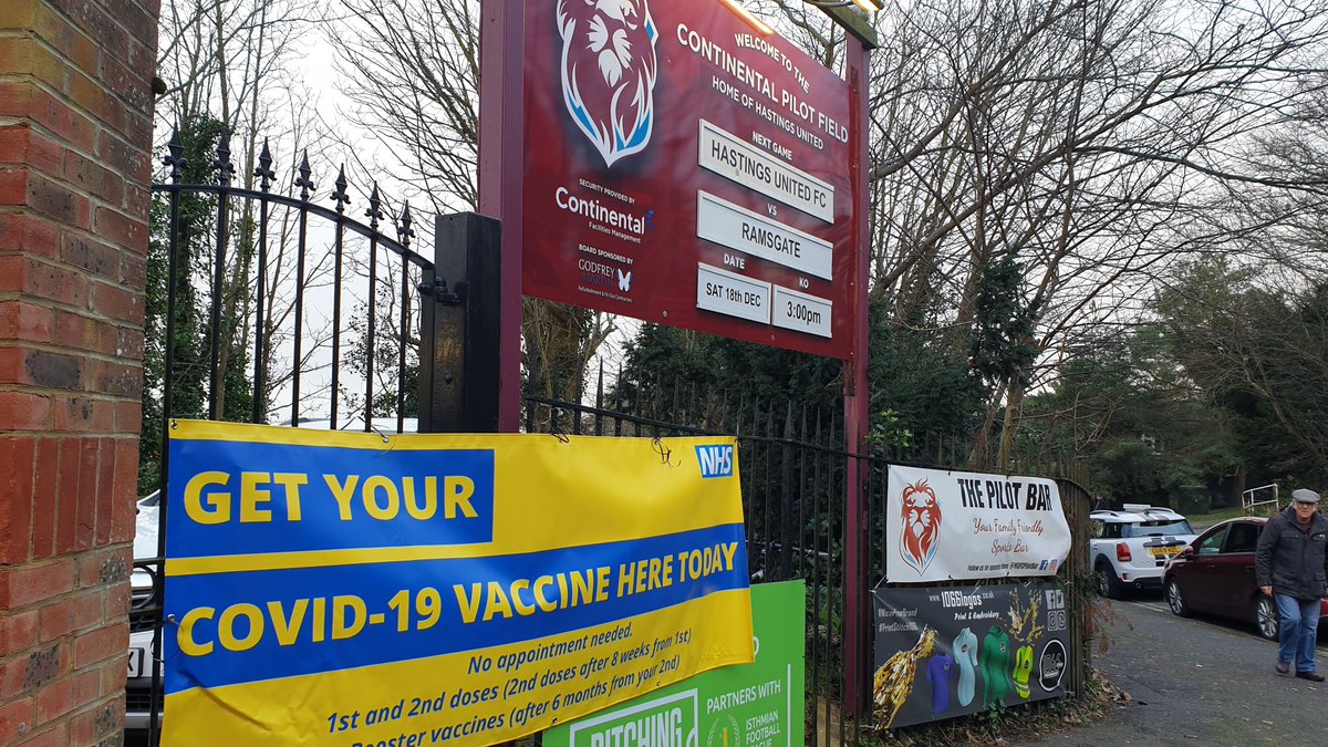 NHS East Sussex CCG (@eastsussexccg) on Twitter photo What a brilliant day of vaccinating at <a href="/hastingsufc/">Hastings United FC</a>! 🦁
Thanks to the club for hosting us and thanks to <a href="/hastings_care/">Hastings Primary Care Network</a> for their amazing work vaccinating the supporters.
Watch the team in action tonight on BBC South East at 17:15 and ITV Meridian at 19:15.
<a href="/EastSussexCC/">East Sussex County Council</a> What a brilliant day of vaccinating at <a href="/hastingsufc/">Hastings United FC</a>! 🦁
Thanks to the club for hosting us and thanks to <a href="/hastings_care/">Hastings Primary Care Network</a> for their amazing work vaccinating the supporters.
Watch the team in action tonight on BBC South East at 17:15 and ITV Meridian at 19:15.
<a href="/EastSussexCC/">East Sussex County Council</a>