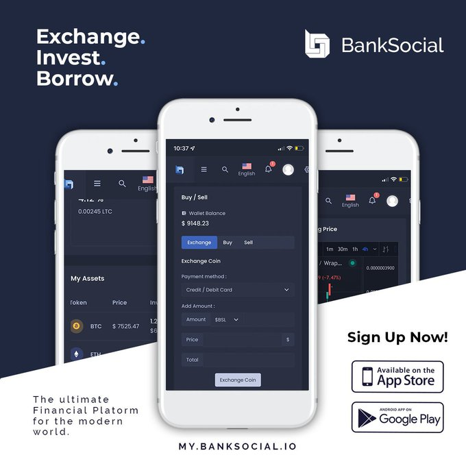 swanson_mm's tweet photo. @kensmit50150556 @davidgokhshtein #banksocial $BSL - is building the crypto/fintech bank of the future so we can all be our own bank. https://t.co/AVMrTLIeWg