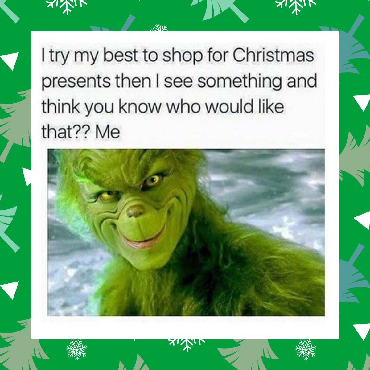 Guilty 👮🏼‍♂️😅 

#christmas #christmasshopping #grinch #gifts #giving