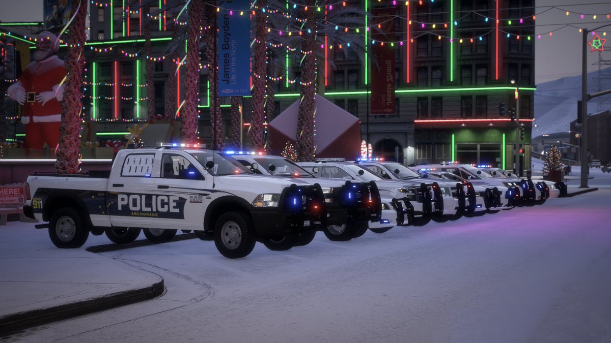 alaskagamingus's tweet photo. Happy Holidays from Anchorage PD! https://t.co/evFiBbsskE