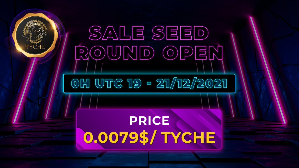 #airdrop #bounty #presale #whitelist
Total Airdrop Amount: 900.000 $TYCHE ~ 35,1k $
Registration whitelist IDO now docs.google.com/forms/d/1aQufn…
More detail: 
tychelottery.medium.com/airdrop-900000…