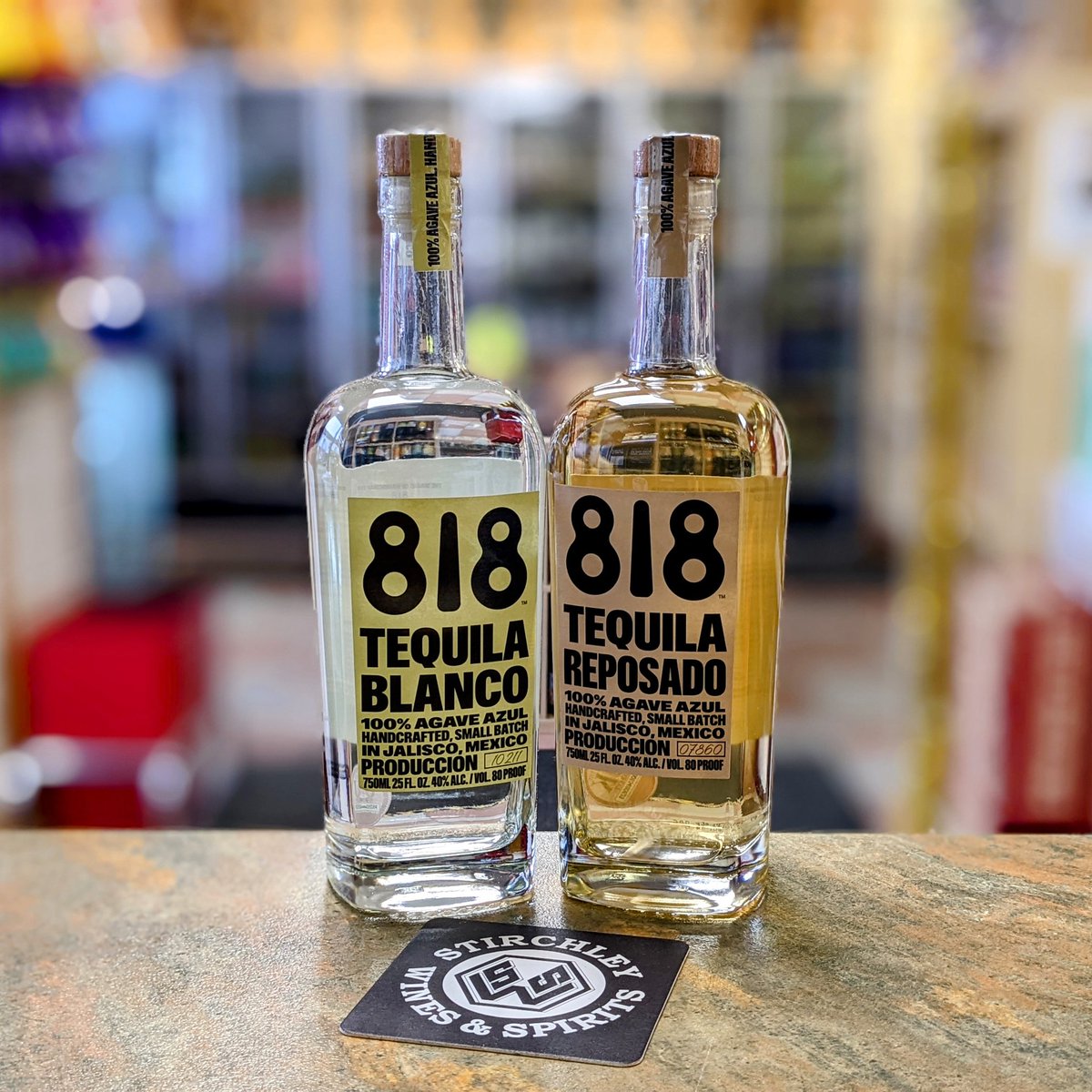 StirchleyWines's tweet photo. New Tequila drop alert! 💧🥃🚨

The much hyped 818 Small Batch Tequila from @KendallJenner and @drink818 is now in stock.

🥃 818 Tequila Blanco 
🥃 818 Tequila Reposado 

#NewTequila #VivaStirchley #VivaBrum #ShopLocal #NotJustBeer #XmasCheer 🎄🎄🎄 https://t.co/vKzbSgsiII