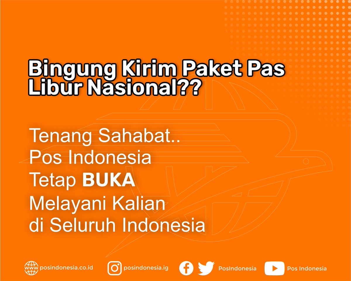 PosIndonesia's tweet photo. Paket aman, udah pasti
nyaman pake PosAja!
#POSbisa #PosIndonesia
#InfoPos #DiPosIndonesiaAja
#Deliveryourlove
#BUMNHadirUntukNegeri https://t.co/ttzYYj0ws3