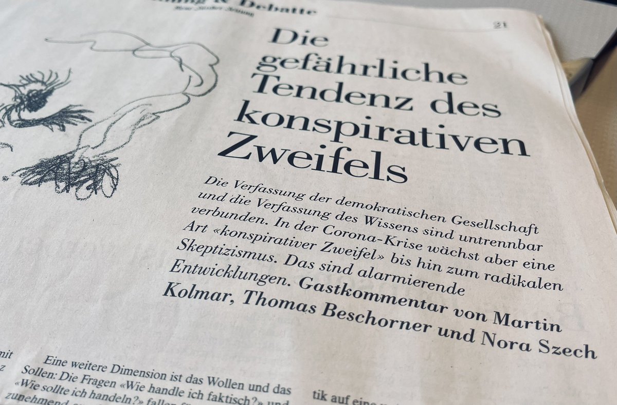 ThBeschorner's tweet photo. Die Gesellschafts- + Demokratiekrise ist (auch) eine #Wissenskrise - in der Pandemie und beyond. Unser take heute in der @NZZ. @sabinedoering @ArminNassehi @beyond_ideology @JaSimmank @bertpsch @onachtwey @merkel_wolfgang @wolflotter #EconTwitter Link: https://t.co/kZC9h2GITS https://t.co/uZBZl8zfUM