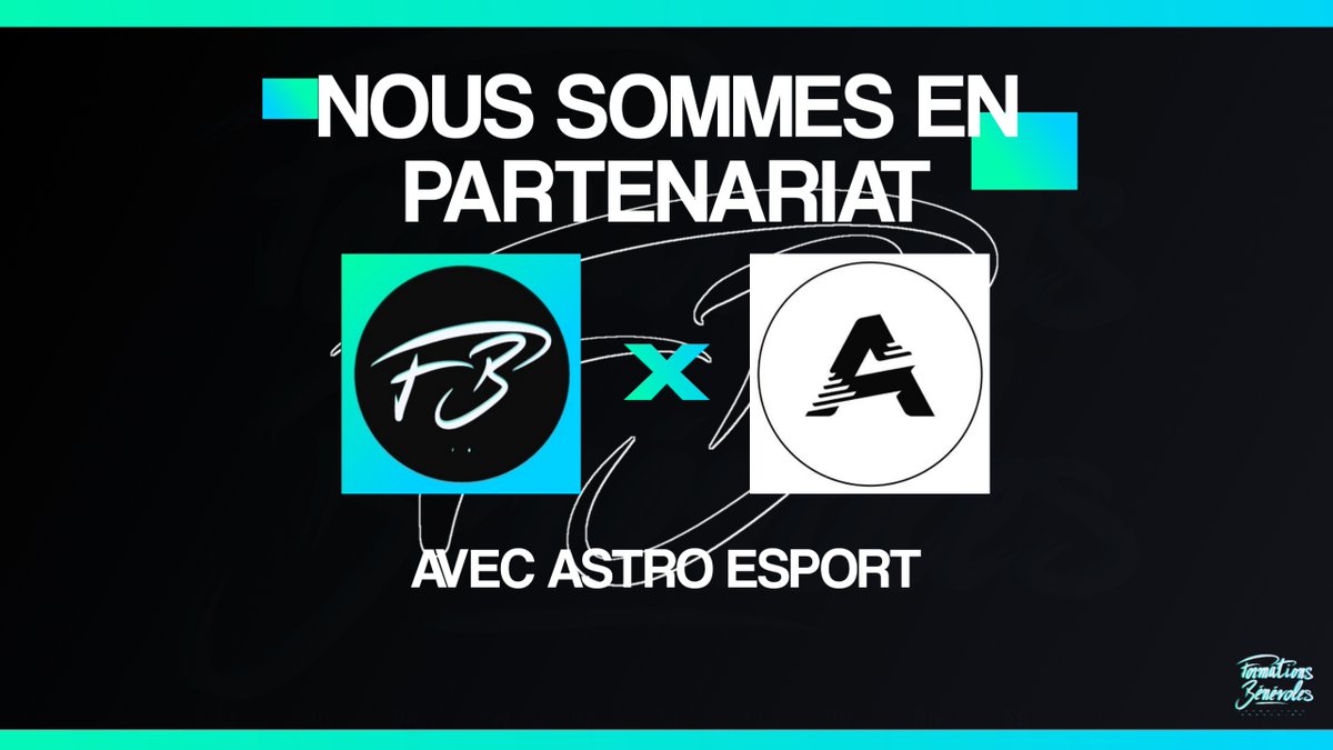 FormationsBnv's tweet photo. 🤝 | 𝗣𝗔𝗥𝗧𝗘𝗡𝗔𝗥𝗜𝗔𝗧

Bonjour à tous !
🚨 Nous souhaitons vous annoncer notre partenariat avec @EsportAstro.

😎 Grâce à cette collaboration, nos formations se verront plus enrichissante que jamais !

Merci à l'équipe Astro pour leur confiance ! 😊 https://t.co/5cFxUWlQz8