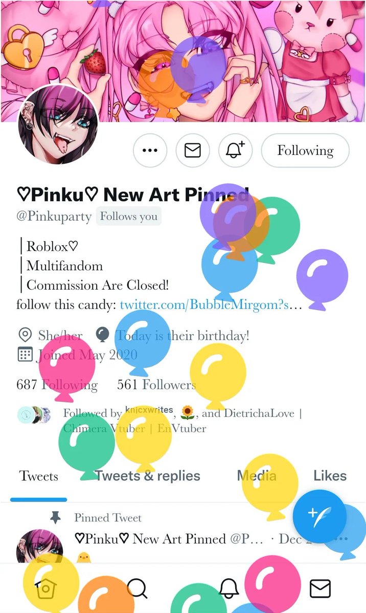 Pinkuparty's tweet photo. Happy birthday to me🥳 https://t.co/YNitxxhmo0