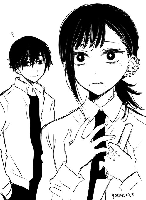 ジャンフェスで聞いてたぎったピアスをいっぱいつけてるコベニちゃん(と吉田ヒロフミ)
#チェンソーマン 