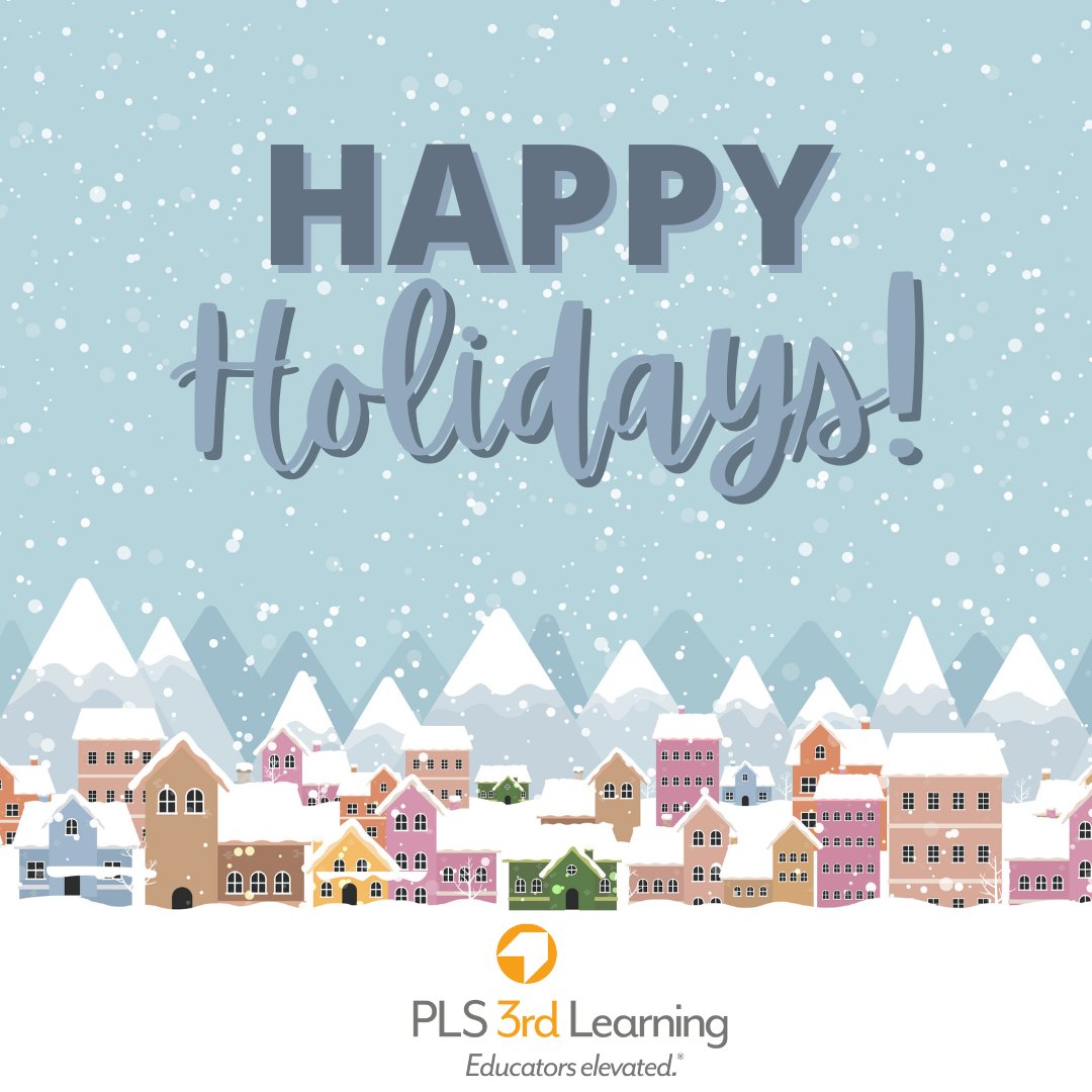 PLS3rdLearning's tweet image. Wishing you a safe, happy, and healthy holiday season from your friends at PLS 3rd Learning!