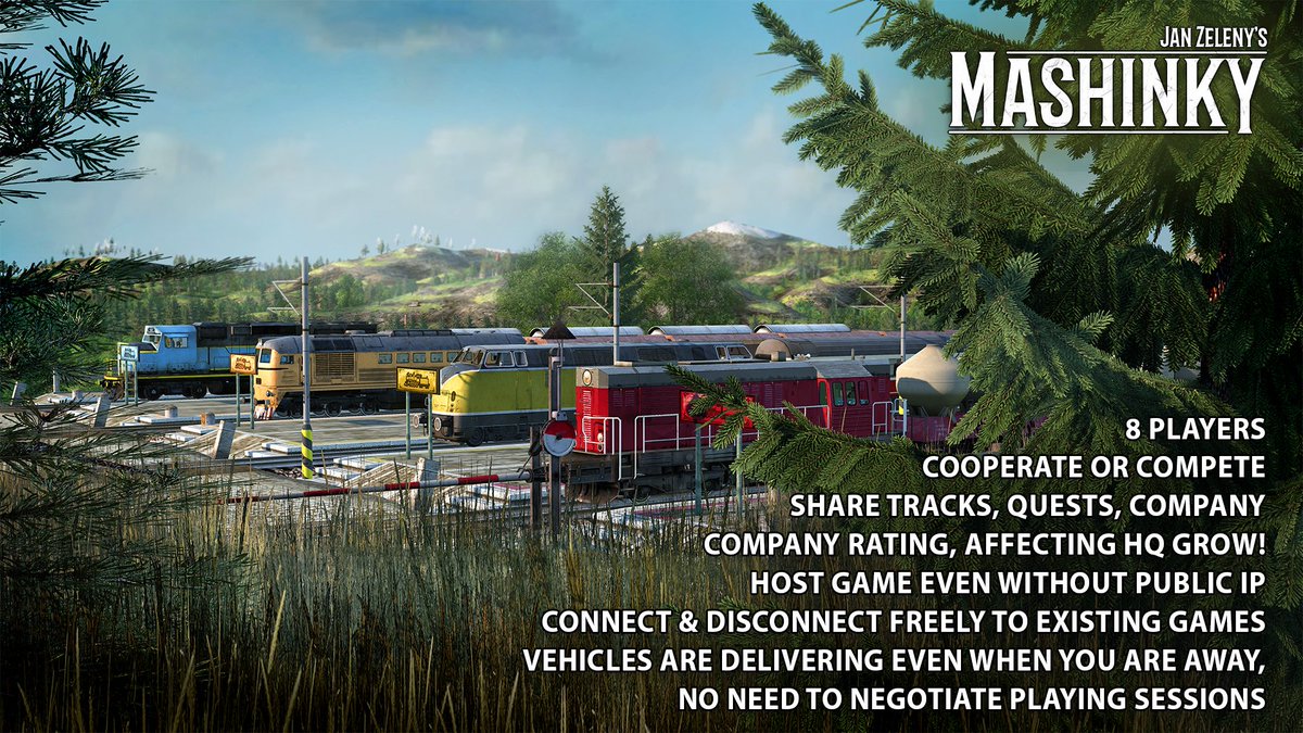 JanZeleny85's tweet photo. 📢Multiplayer Open Beta testing!
Switch to experimental branch and try multiplayer!

..and most importantly, enjoy holiday season and happy new year! ❤

https://t.co/l1vwutumnD

#mashinky #multiplayer #testing #screenshotsaturday #indiedev #indiegames https://t.co/Pabyt3sENu