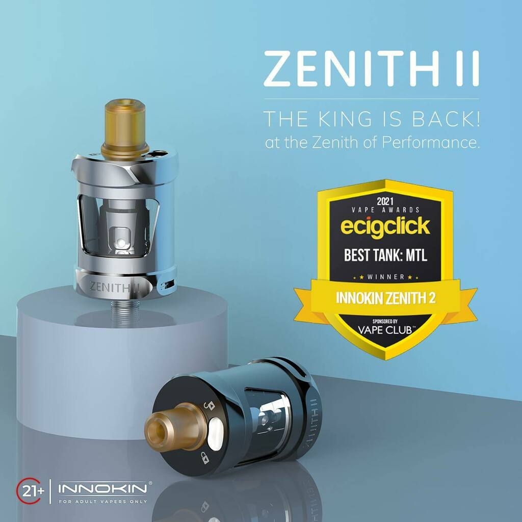 InnokinStore's tweet photo. Hey, guys. We're extremely proud to announce that the #ZenithII has won 1st place for the best tank (Mouth To Lung Style Vape) at the Ecigclick Vape Awards 2021. Words are powerless to express our gratitude. Thanks a million!
For more details, click thi… https://t.co/X2gKzVKUK3 https://t.co/bFnGLrRjKB