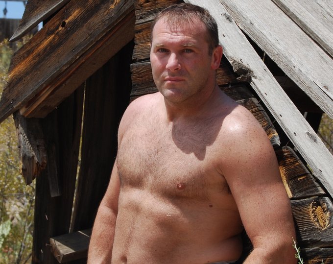 1 pic. Cowboy Bearcub from https://t.co/uDvNgxouOP --  #cowboy #bearcub #cub #gay #ranch #jail #captured